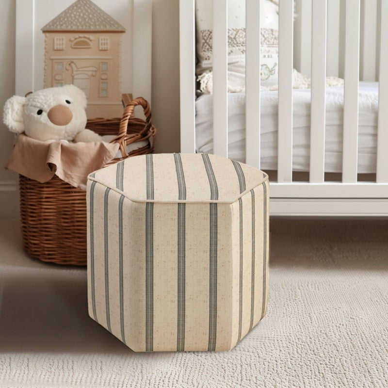 Accent Ottoman Printed Stripe - R&R Furniture Gallery (Fountain Valley, CA)