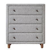 Cleo - Chest - Gray Boucle - R&R Furniture Gallery (Fountain Valley, CA)