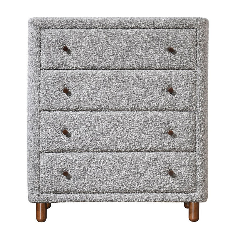 Cleo - Chest - Gray Boucle - R&R Furniture Gallery (Fountain Valley, CA)
