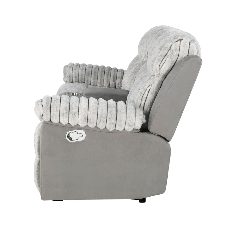 Bruni - Console Reclining Loveseat With Manual Recline - R&R Furniture Gallery (Fountain Valley, CA)
