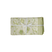 Set of four Dolce natural cotton napkins by TOV Furniture, showcasing soft, neutral-toned fabric with clean edges.