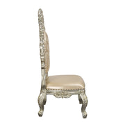 Sorina - Side Chair (Set of 2) - Synthetic Leather & Antique Gold - R&R Furniture Gallery (Fountain Valley, CA)