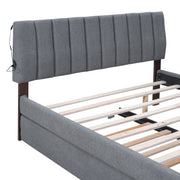 Upholstered Platform Bed With Trundle - R&R Furniture Gallery (Fountain Valley, CA)