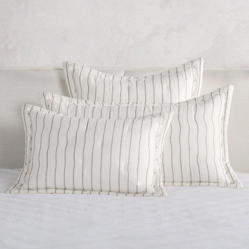Monaco - Comforter Euro Sham - Ivory - R&R Furniture Gallery (Fountain Valley, CA)