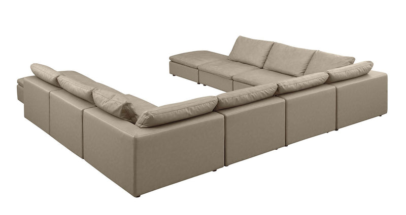 1100 - 10-Piece U-Shaped Sectional With Chaise In Top-Grain Italian Leather