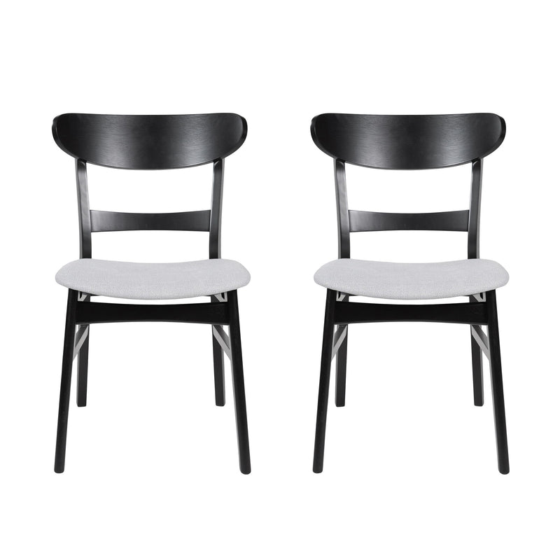 Mid Century Dining Chairs With Cushioned Seats And Wood Frame (Set of 2) - R&R Furniture Gallery (Fountain Valley, CA)