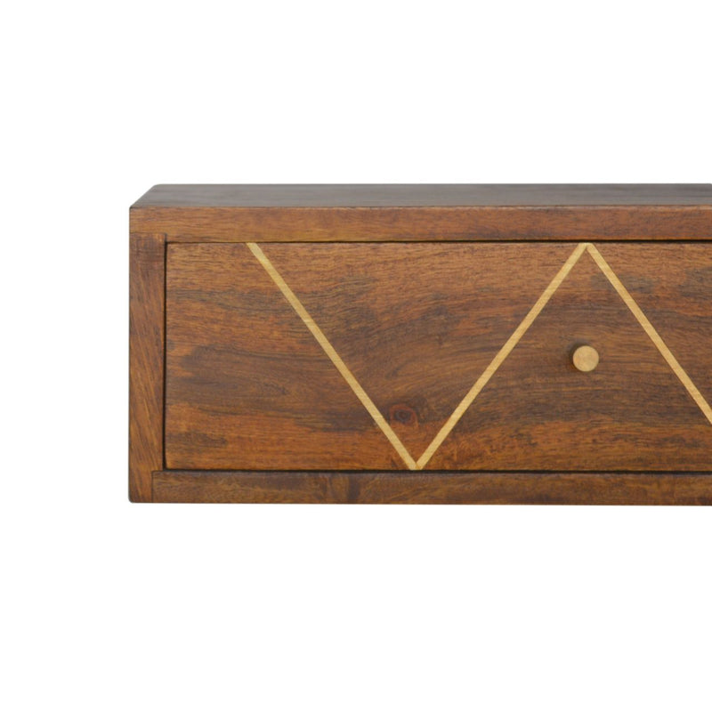 Floating Bedside Table - Chestnut - R&R Furniture Gallery (Fountain Valley, CA)