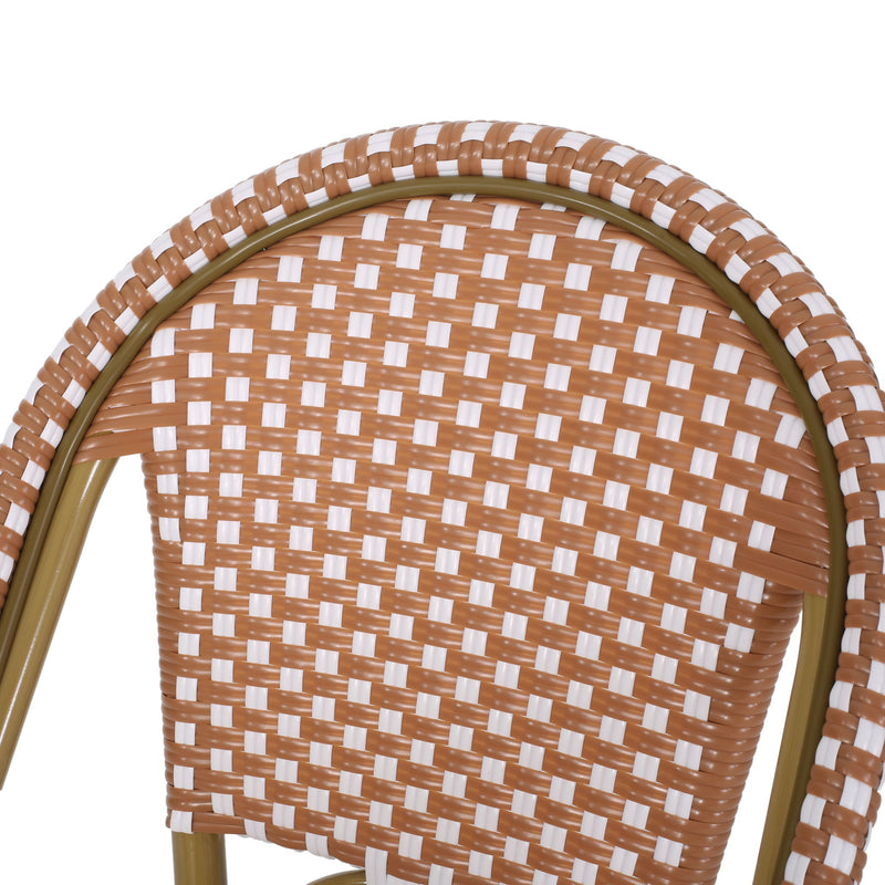 Outdoor Pe Rattan French Barstool Set - R&R Furniture Gallery (Fountain Valley, CA)