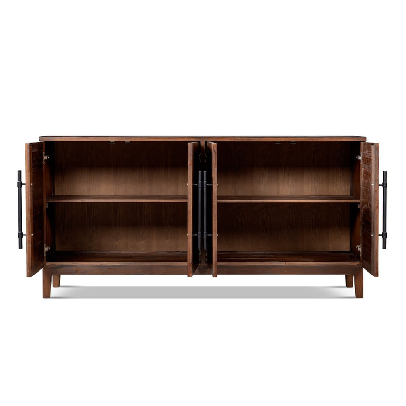 Koa - 4 Door Sideboard - Dark Brown