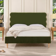Stockholm - Modern Wavy Headboard Platform Bed - R&R Furniture Gallery (Fountain Valley, CA)