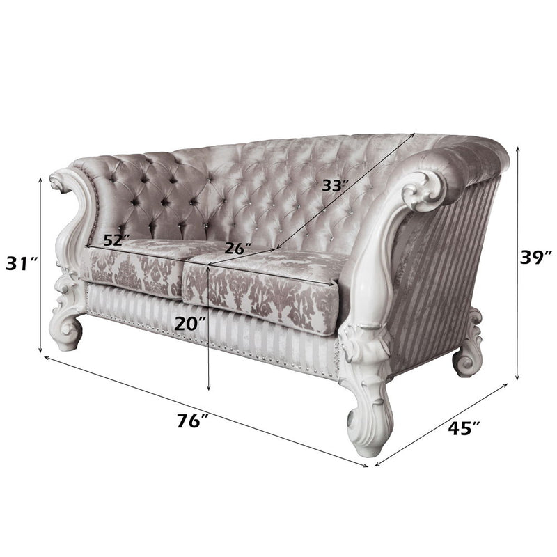 Versailles - Loveseat With 5 Pillows - R&R Furniture Gallery (Fountain Valley, CA)