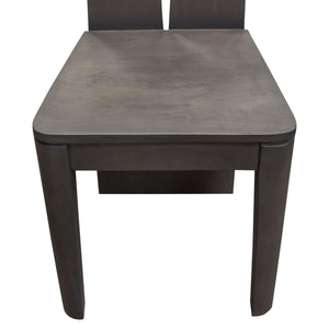 Motion 2-Pack Solid Mango Wood Dining Chair in Smoke Grey Finish w/ Silver Metal Inlay by Diamond Sofa
