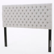 Queen Size Headboard With Button Tufting - Light Gray - R&R Furniture Gallery (Fountain Valley, CA)