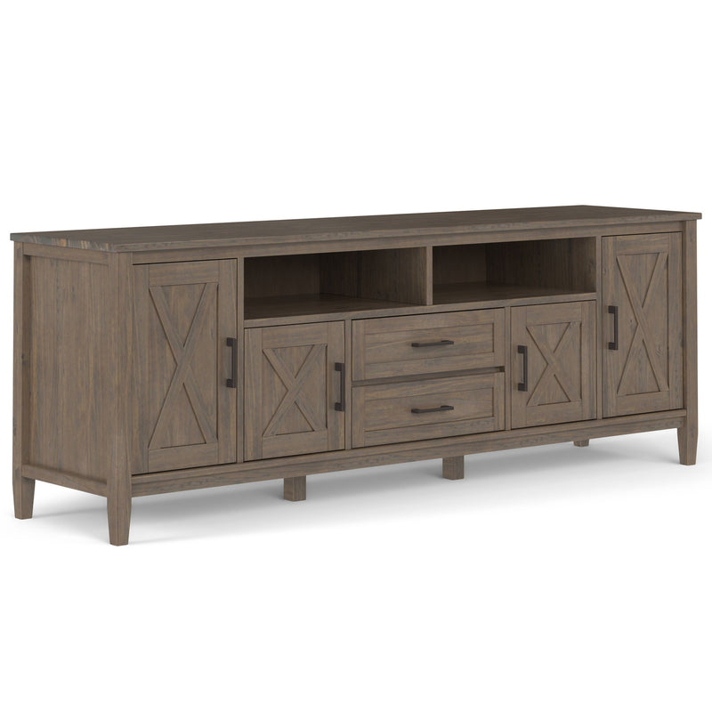 Ela - TV Media Stand - Smoky Brown - R&R Furniture Gallery (Fountain Valley, CA)