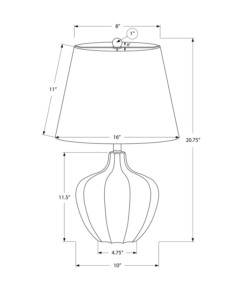 Resin Transitional Lighting, Table Lamp - Cream - R&R Furniture Gallery (Fountain Valley, CA)