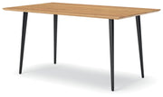 Gretlynn - Rectangular Dining Room Table - Black / Natural - R&R Furniture Gallery (Fountain Valley, CA)