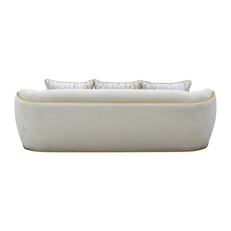 Scotts Square - Sofa - Cornsilk / Light Champagne - R&R Furniture Gallery (Fountain Valley, CA)