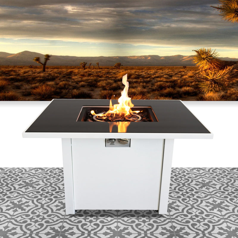 Powdercoated fire pit with top from LSI Patio Furniture, showcasing a sturdy metal outdoor fire pit with protective top.