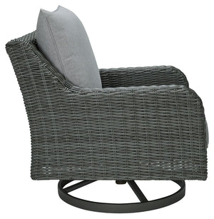 Elite Park - Swivel Lounge w/ Cushion - Gray - R&R Furniture Gallery (Fountain Valley, CA)