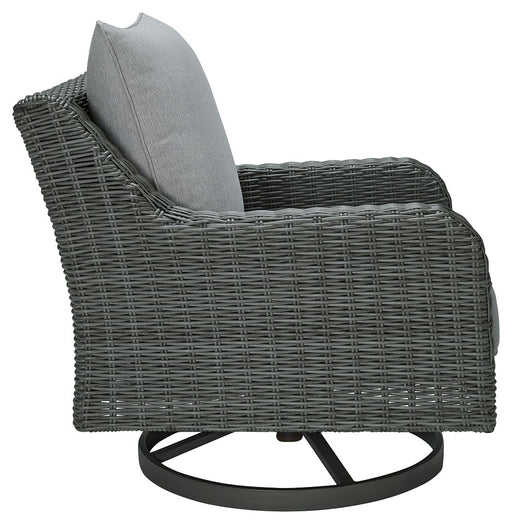Elite Park - Swivel Lounge w/ Cushion - Gray - R&R Furniture Gallery (Fountain Valley, CA)