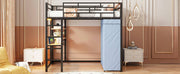 Loft Bed With Desk, Shelves, Power Outlet, LED Light And Wardrobe - R&R Furniture Gallery (Fountain Valley, CA)