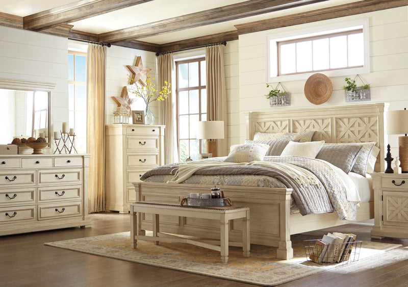 Bolanburg - Large UPH Dining Room Bench - Beige - R&R Furniture Gallery (Fountain Valley, CA)