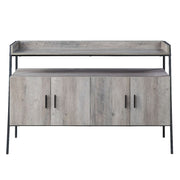 Samiya - TV Stand - Gray Oak & Black - R&R Furniture Gallery (Fountain Valley, CA)