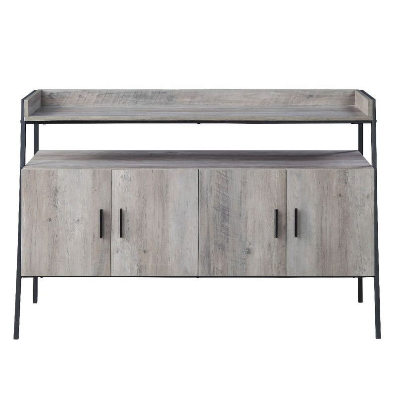Samiya - TV Stand - Gray Oak & Black - R&R Furniture Gallery (Fountain Valley, CA)
