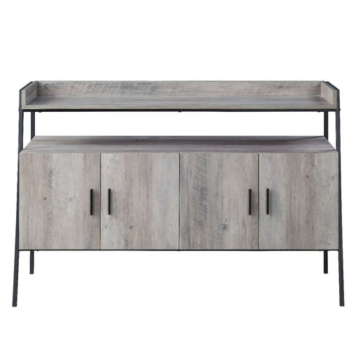 Samiya - TV Stand - Gray Oak & Black - R&R Furniture Gallery (Fountain Valley, CA)