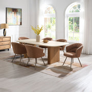 Lidi - Dining Table - Brown / Natural - R&R Furniture Gallery (Fountain Valley, CA)
