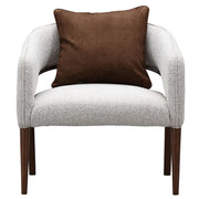 Houston - Accent Chair - Pebble / Walnut - R&R Furniture Gallery (Fountain Valley, CA)