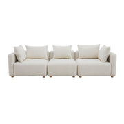 Hangover - Boucle Fabric Sofa - Cream - R&R Furniture Gallery (Fountain Valley, CA)