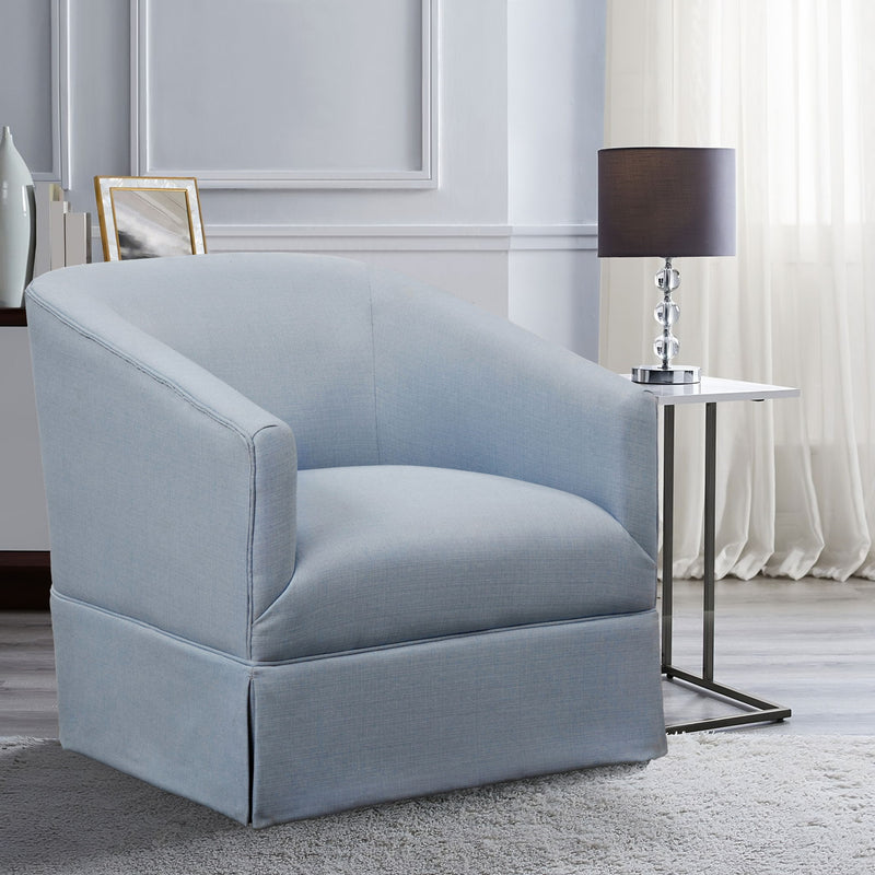 Earl - Skirted Swivel Chair - R&R Furniture Gallery (Fountain Valley, CA)