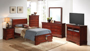 Upholstered Panel Sleigh Bed Design - R&R Furniture Gallery (Fountain Valley, CA)