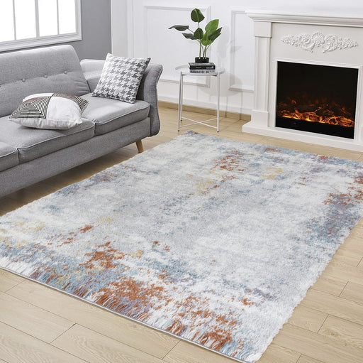 Loft Shag - 5' 3" X 7' Shaggy Area Rug - Gray - Polypropylene - R&R Furniture Gallery (Fountain Valley, CA)