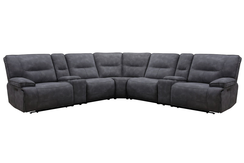 Gladiator - 6 Piece Modular Power Reclining Sectional - R&R Furniture Gallery (Fountain Valley, CA)