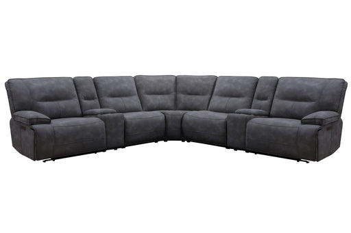 Gladiator - 6 Piece Modular Power Reclining Sectional - R&R Furniture Gallery (Fountain Valley, CA)
