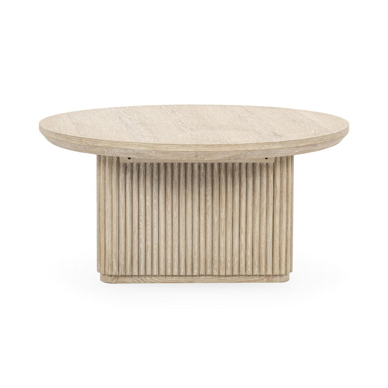 Vander - Solid Wood Round Coffee Table - R&R Furniture Gallery (Fountain Valley, CA)