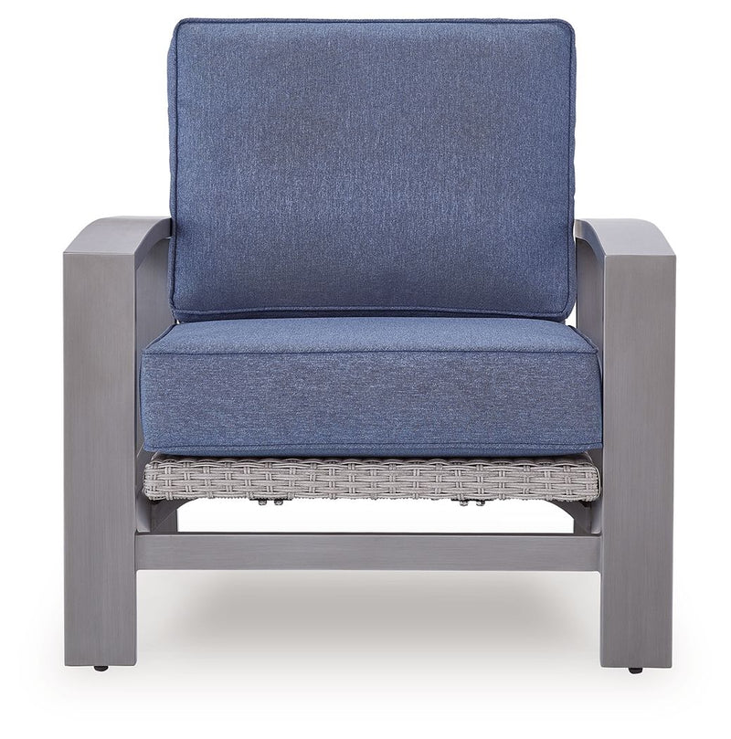 Half Moon Beach - Spring Lounge Chair - Blue / Gray - R&R Furniture Gallery (Fountain Valley, CA)