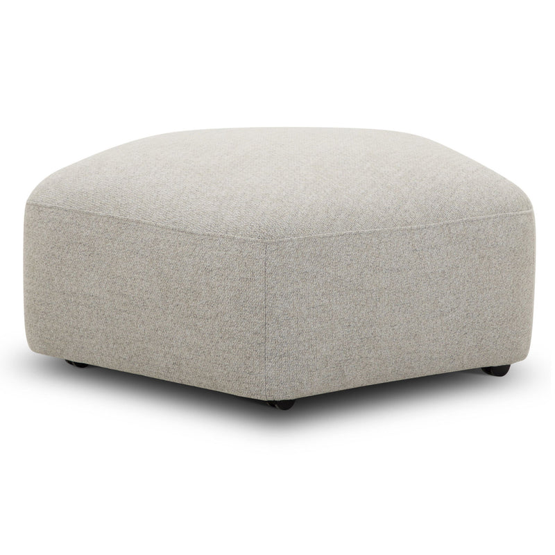 Playful - Ottoman With Casters - Canes Cobblestone - R&R Furniture Gallery (Fountain Valley, CA)