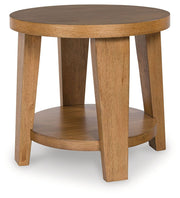 Kristiland - Round End Table - Light Brown - R&R Furniture Gallery (Fountain Valley, CA)