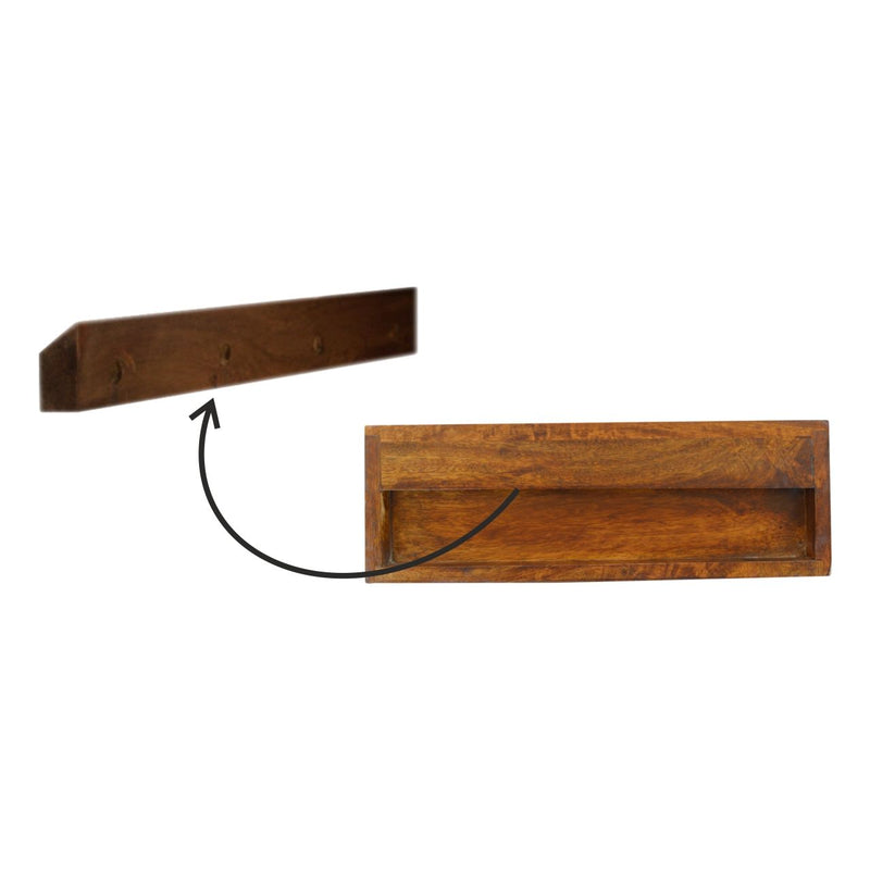 Floating Bedside Table - Chestnut - R&R Furniture Gallery (Fountain Valley, CA)