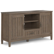 Lev - TV Media Stand - Smoky Brown - R&R Furniture Gallery (Fountain Valley, CA)