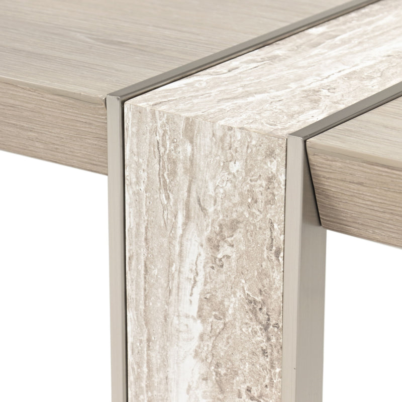Lotus Bay - Wide Rectangular Dining Table - Sand - R&R Furniture Gallery (Fountain Valley, CA)