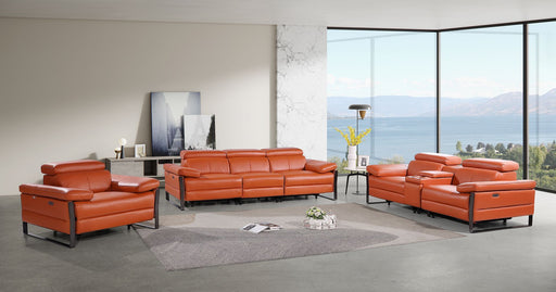 1246 - Modular Power Triple Reclining Sofa, Console Loveseat, And Chair Set With Power Headrests - R&R Furniture Gallery (Fountain Valley, CA)
