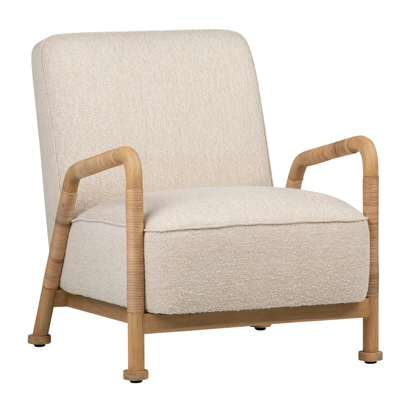 Clyde - Occasional Chair - Ivory And Natural