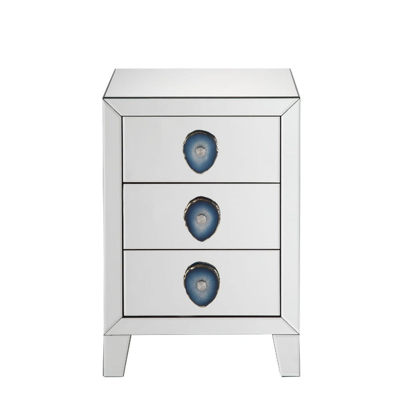 Filip - Accent Table - Mirrored & Faux Agate - R&R Furniture Gallery (Fountain Valley, CA)