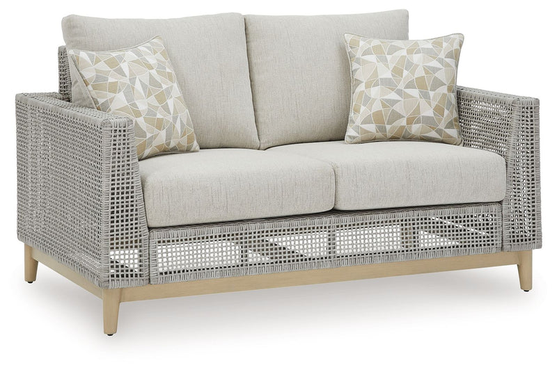 Seton Creek - 4 Pc. - Lounge Set - Gray - R&R Furniture Gallery (Fountain Valley, CA)