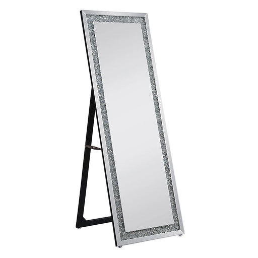 Noralie - 63" X 22" Floor Mirror - Mirrored & Faux Diamonds - R&R Furniture Gallery (Fountain Valley, CA)