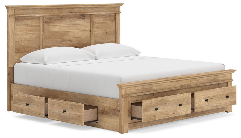 Makidern - Panel Storage Bed With Under Bed Storage Unit And Storage Footboard - R&R Furniture Gallery (Fountain Valley, CA)